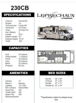 
										2023 Coachmen Leprechaun 230CB full									